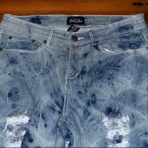 EUC-Distressed stone-washed jeans - Picture 5 of 5
